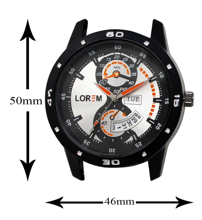 LOREM  Casual Black Dial Men's Fashionable Designer Wrist Watch